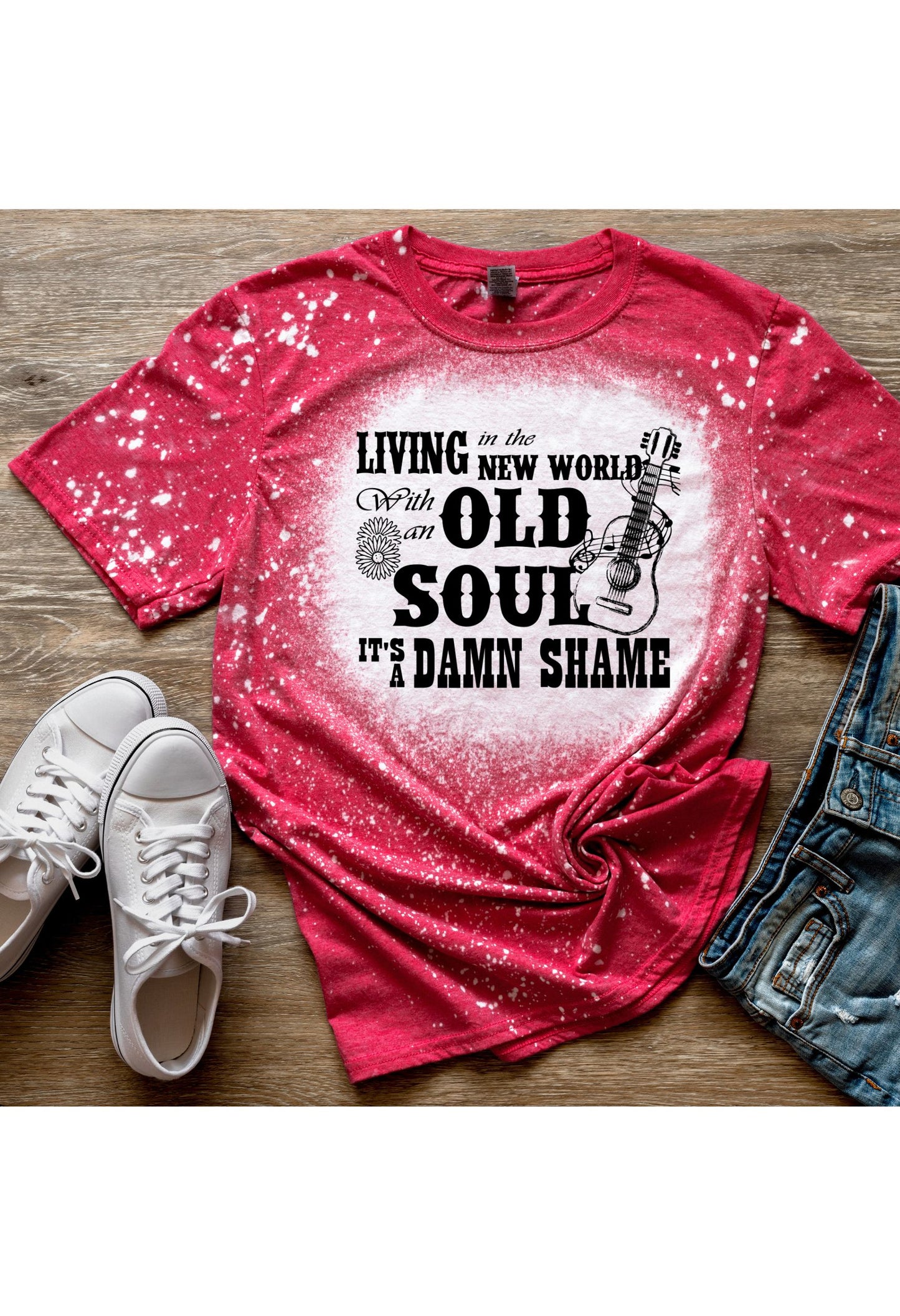 Livin' in the New World (Guitar).... Oliver Anthony T Shirt