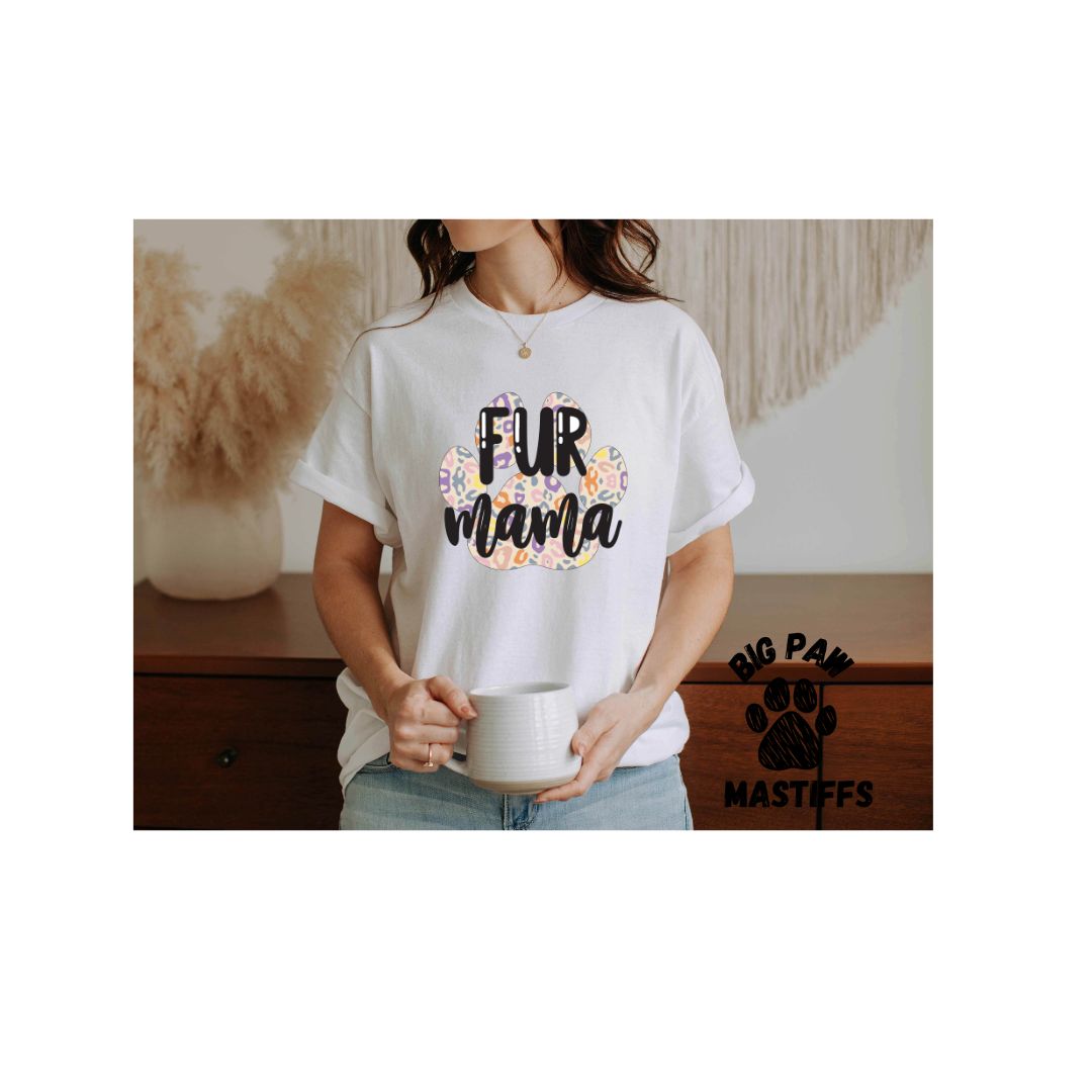 Fur Mama T-Shirt (Sand/White Option)