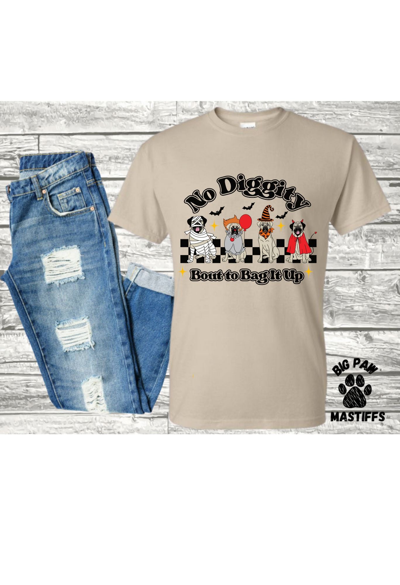 Mastiff No Diggity T-Shirt (7 Options)