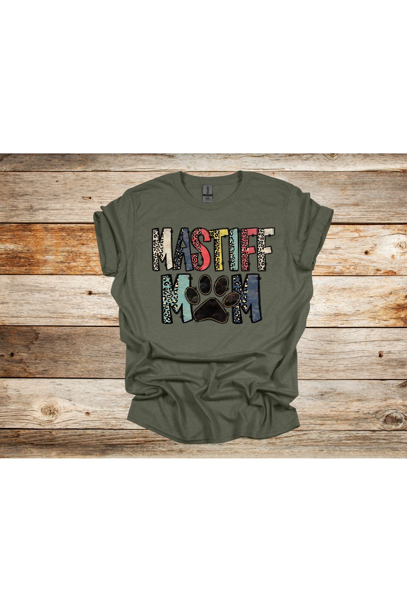 Mastiff Mom (doodle/leopard) T Shirt/Sweatshirt