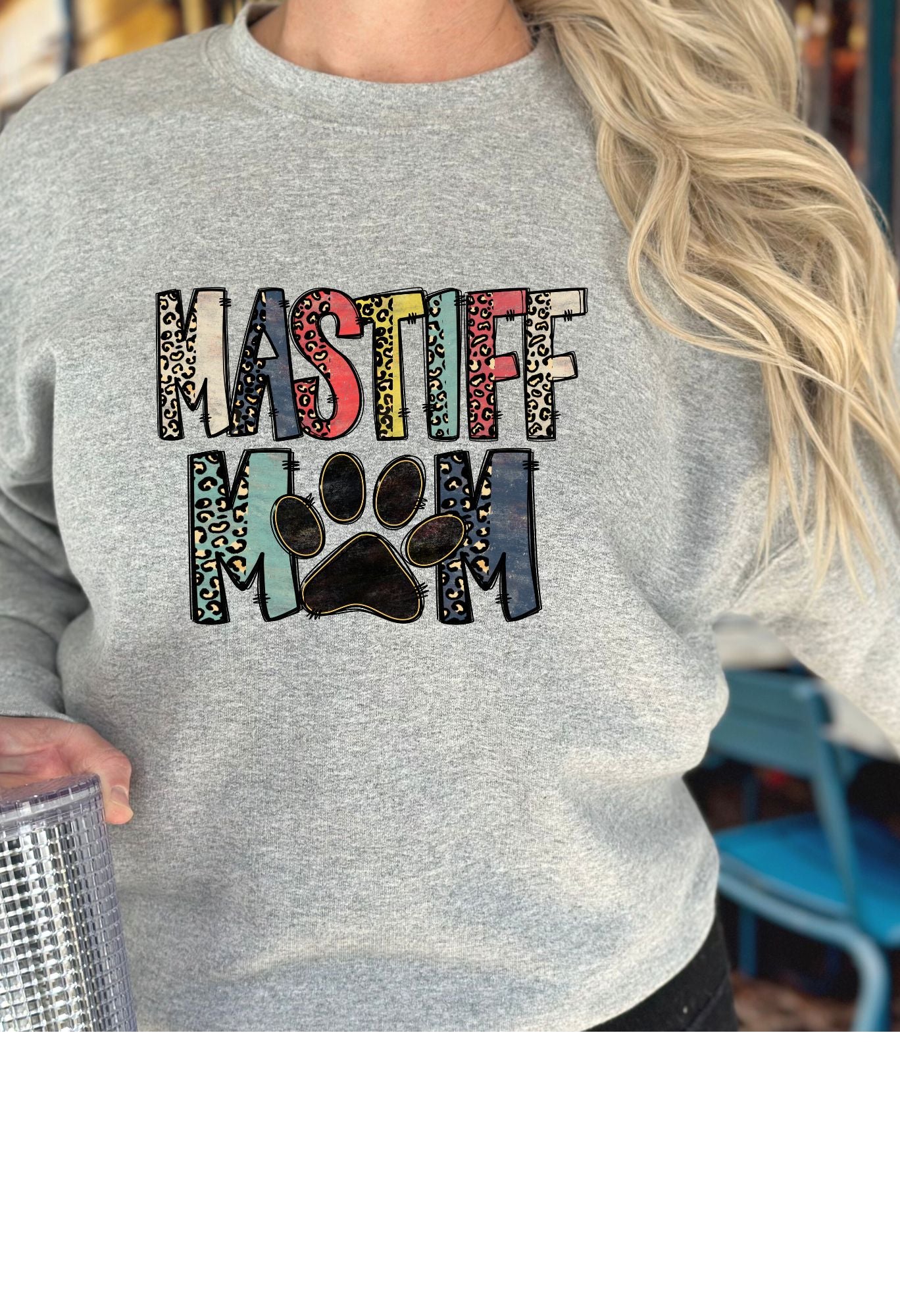 Mastiff Mom (doodle/leopard) T Shirt/Sweatshirt