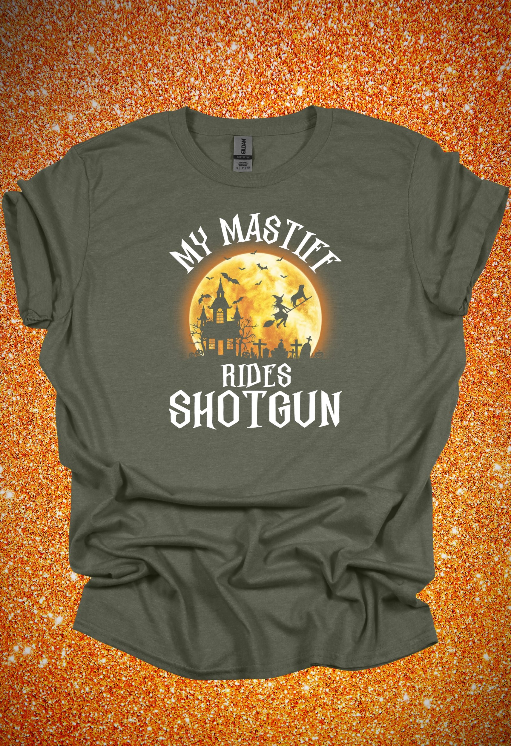 My Mastiff Rides Shotgun T Shirt/Sweatshirt