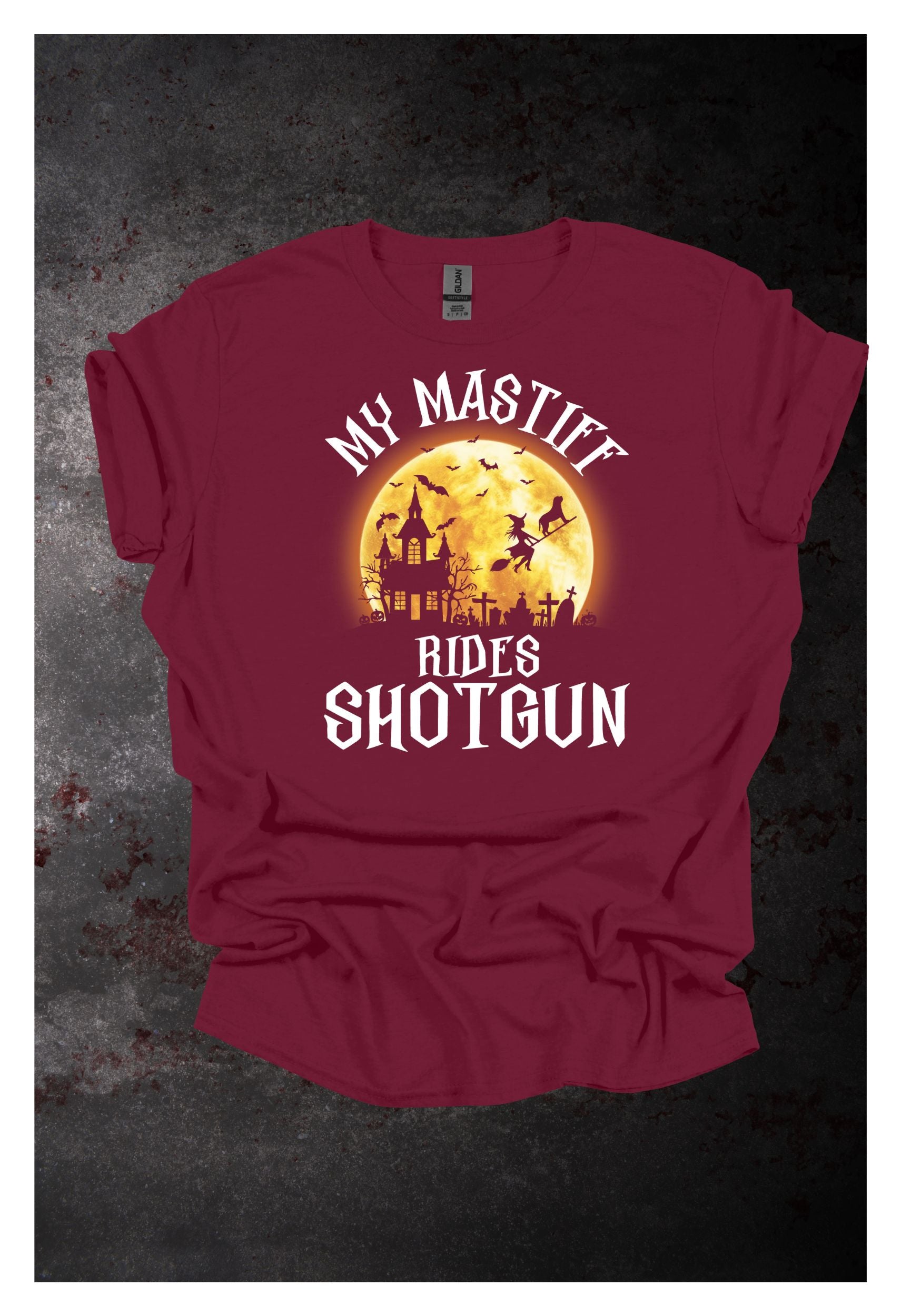 My Mastiff Rides Shotgun T Shirt/Sweatshirt