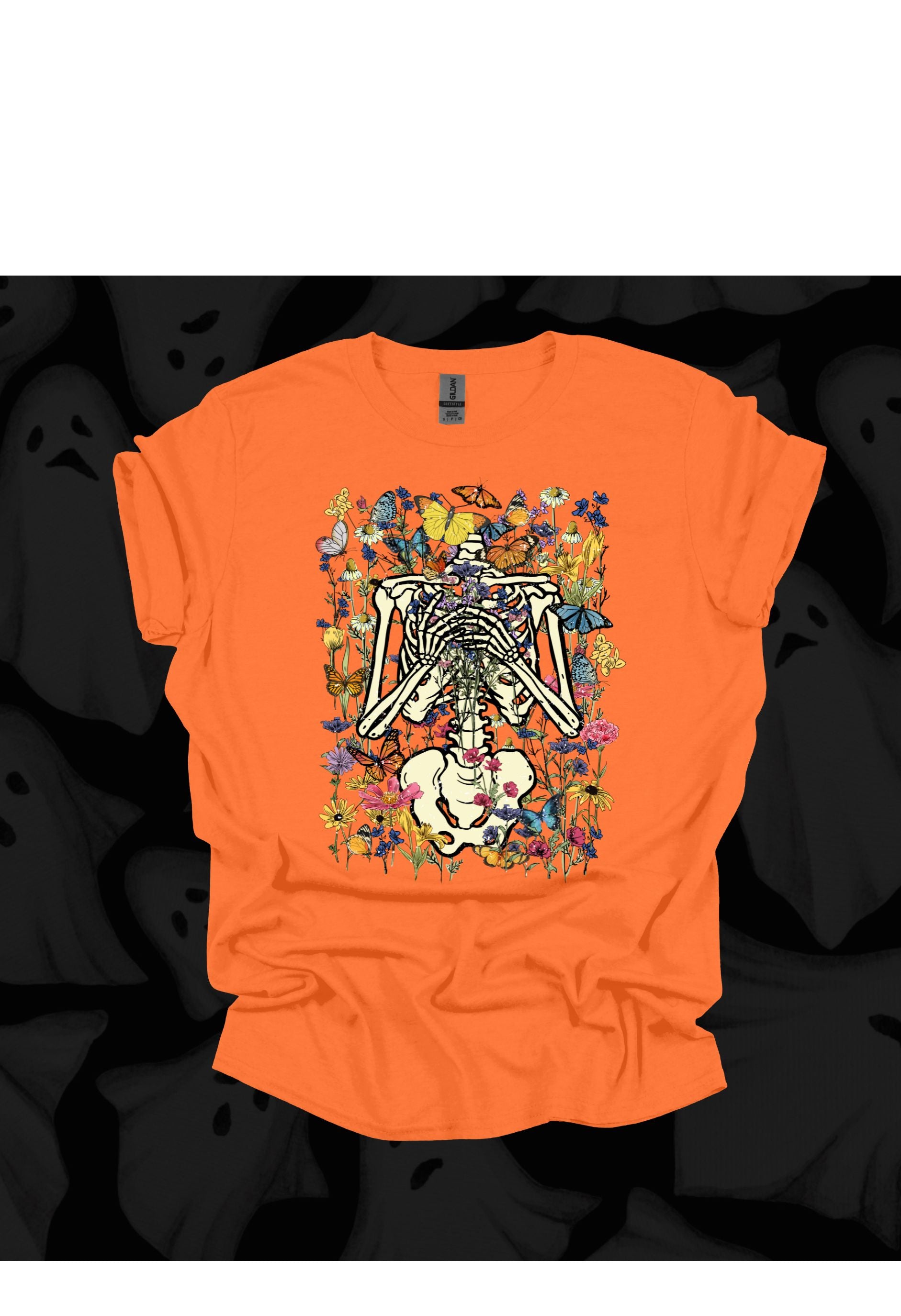 Skeleton w/ Flowers T Shirt/Sweatshirt