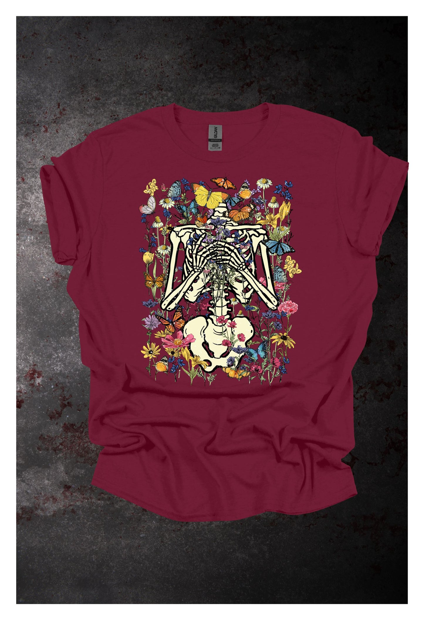 Skeleton w/ Flowers T Shirt/Sweatshirt