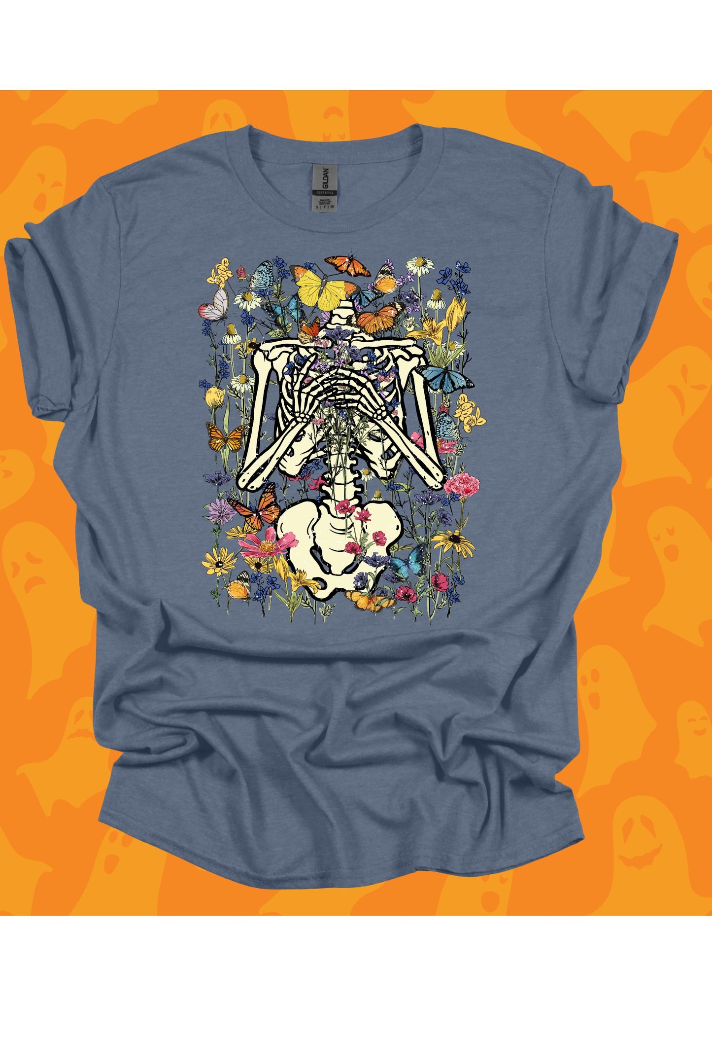 Skeleton w/ Flowers T Shirt/Sweatshirt