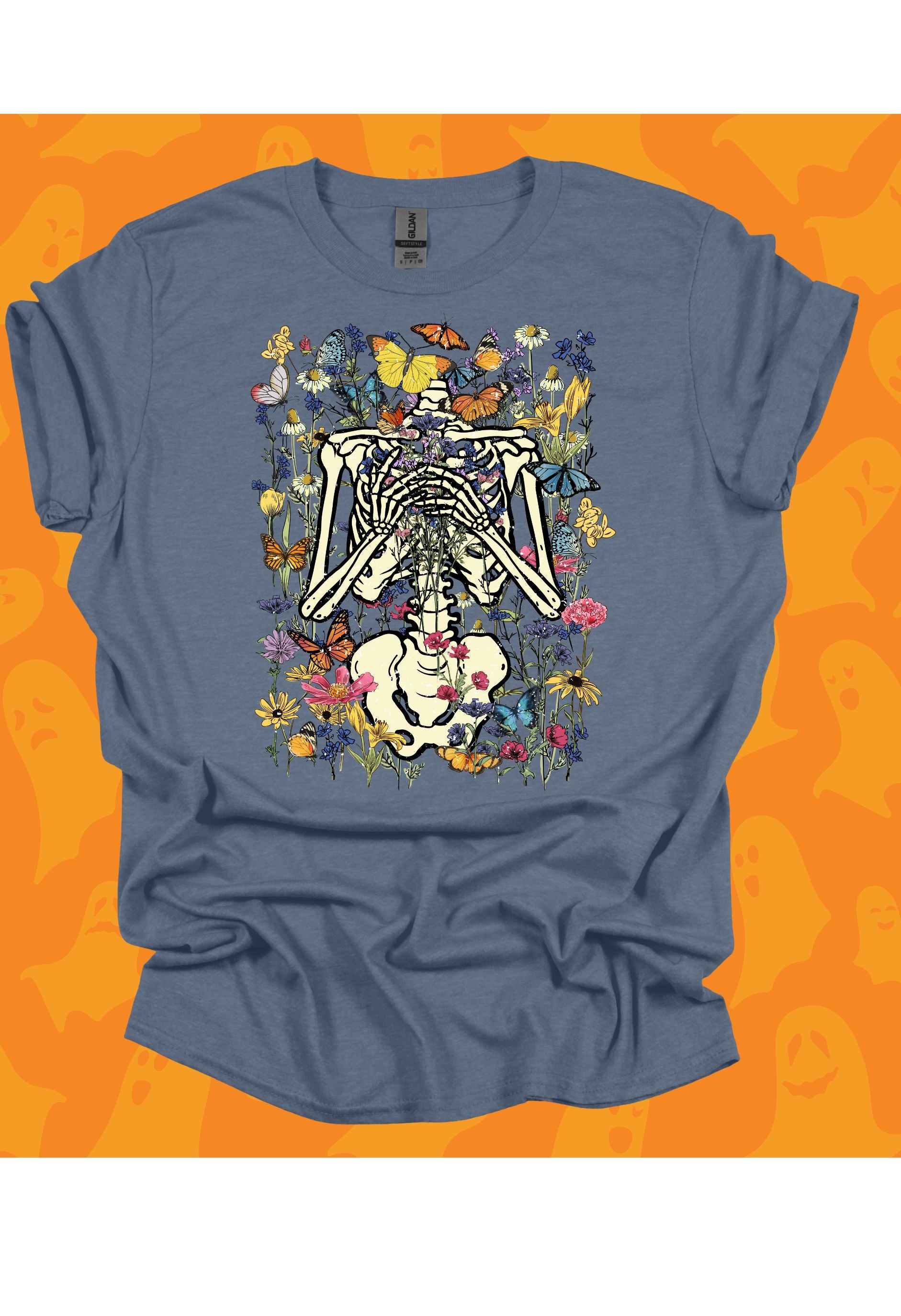 Skeleton w/ Flowers T Shirt/Sweatshirt