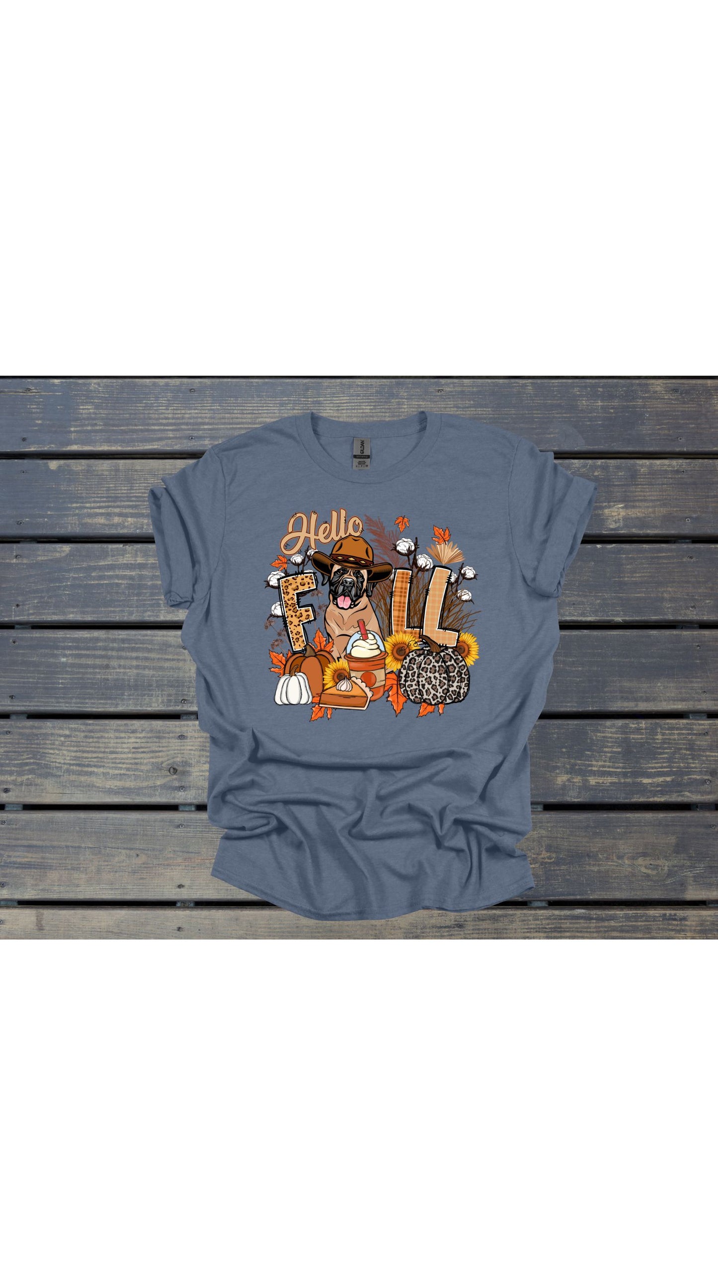 Mastiff Hello Fall T Shirt / Sweatshirt