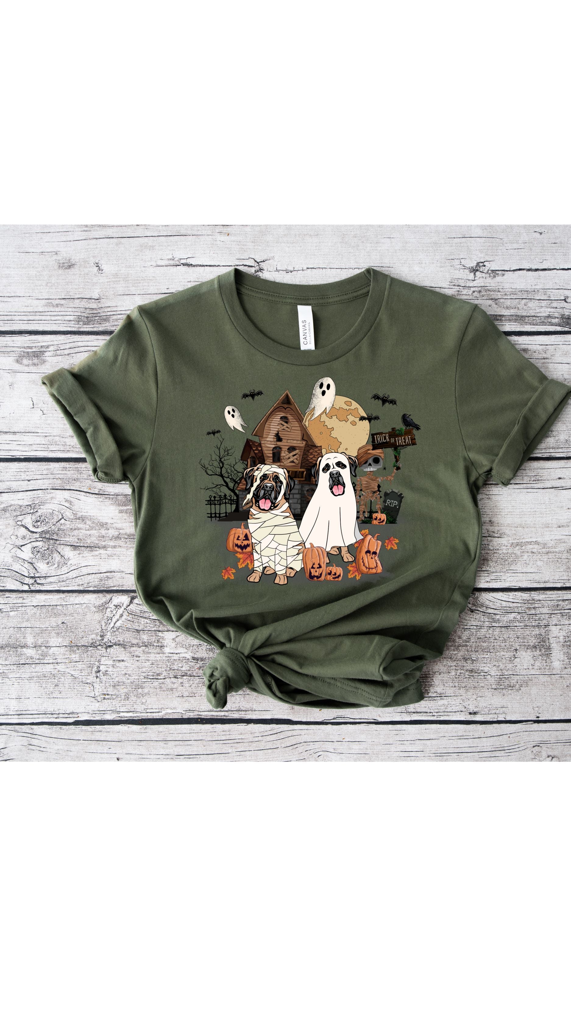 Mastiff Mummy & Ghost T Shirt/Sweatshirt