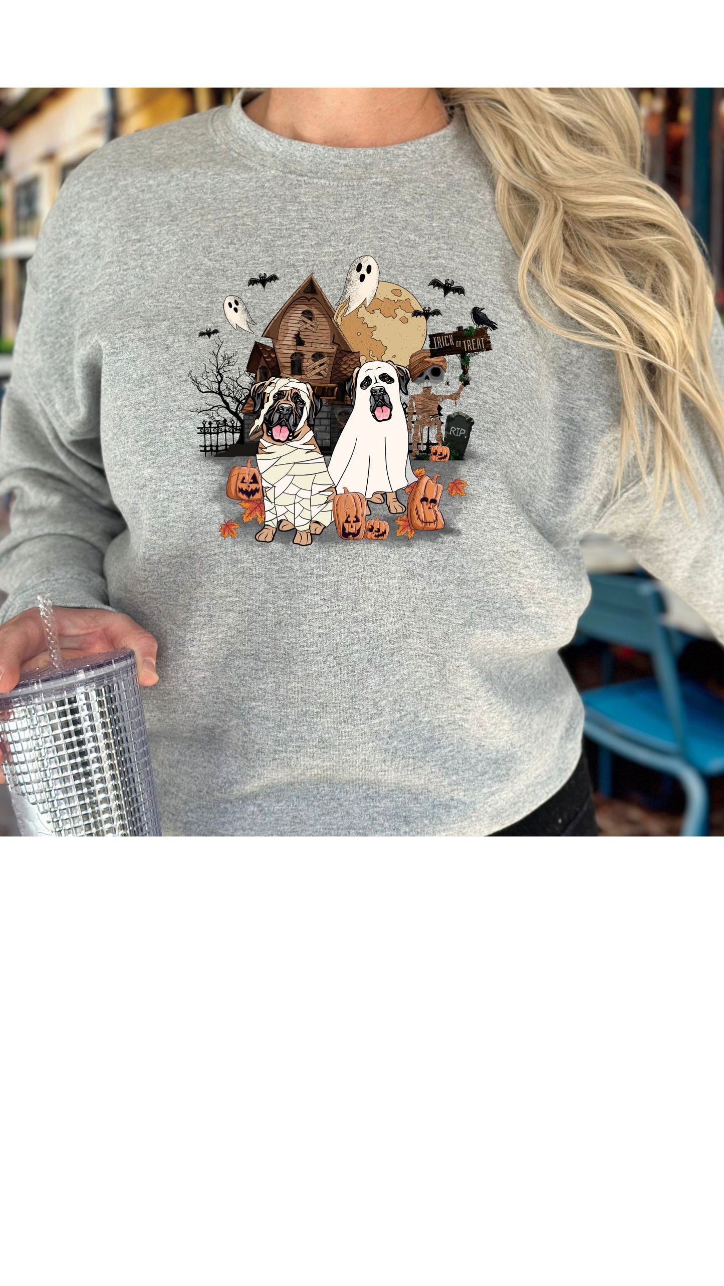 Mastiff Mummy & Ghost T Shirt/Sweatshirt