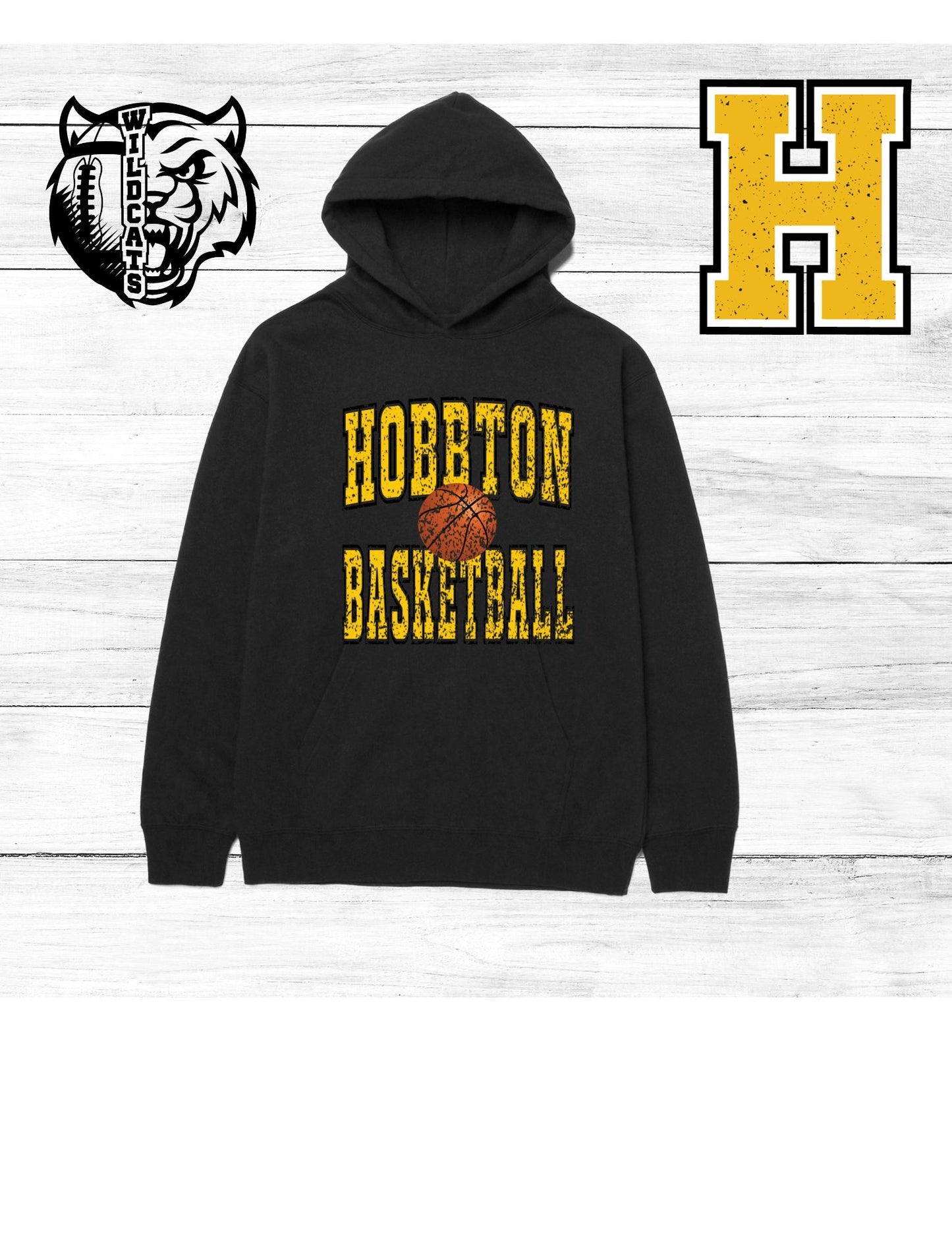 Hobbton Basketball Grunge T Shirt/Sweatshirt/Hoodie