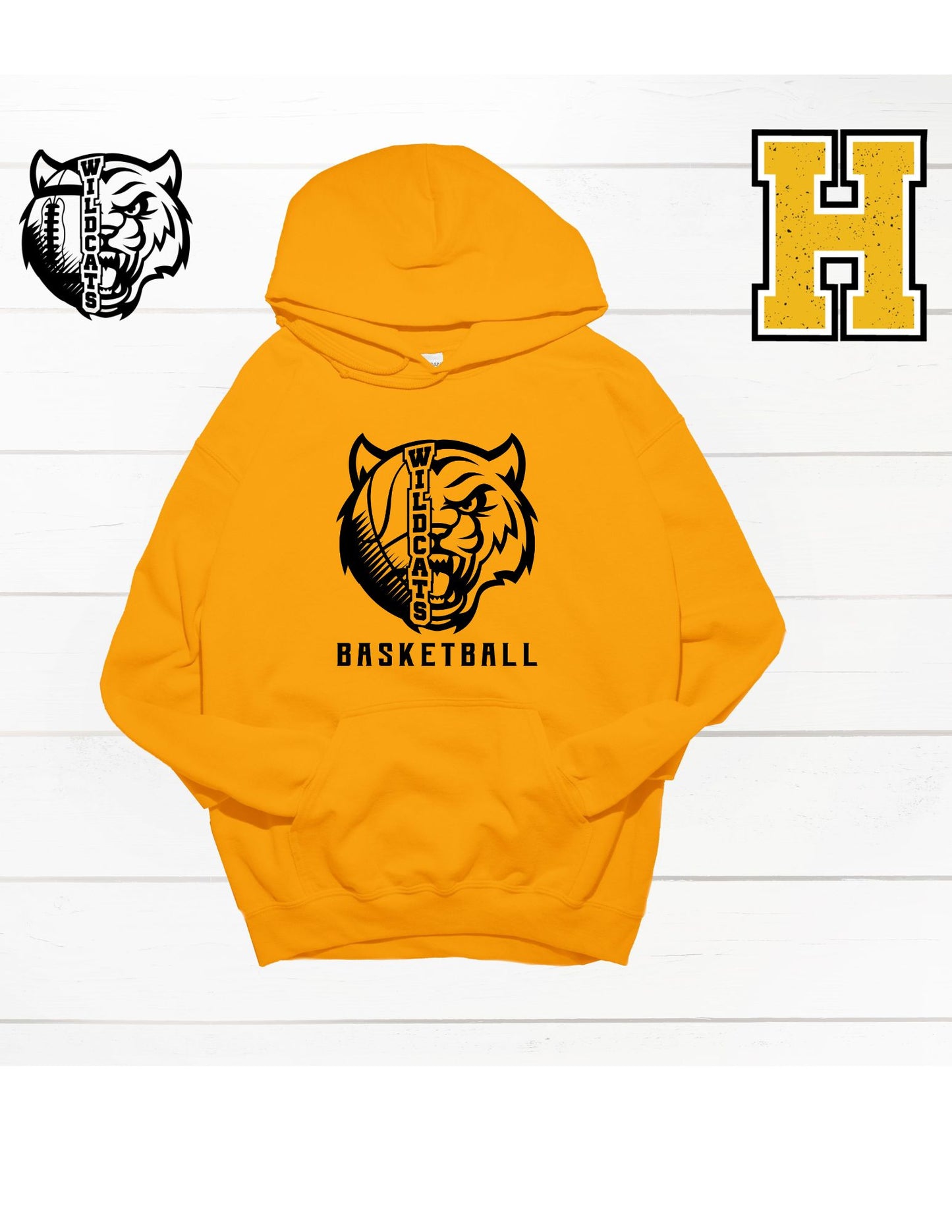 Wildcat Face/ Basketball T Shirt/Sweatshirt/Hoodie