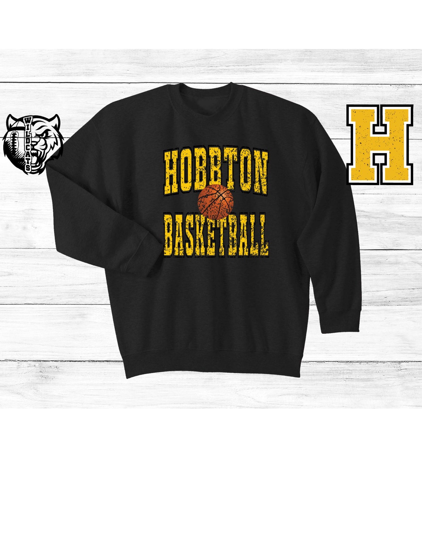 Hobbton Basketball Grunge T Shirt/Sweatshirt/Hoodie