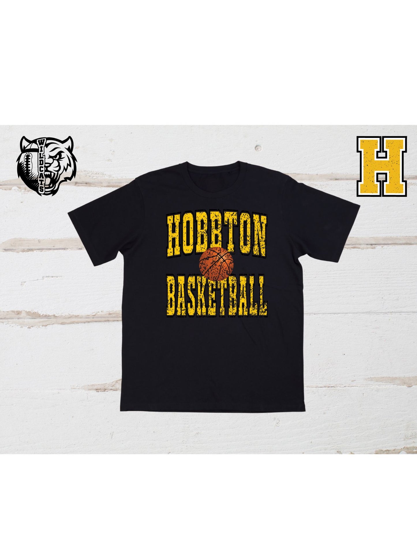 Hobbton Basketball Grunge T Shirt/Sweatshirt/Hoodie