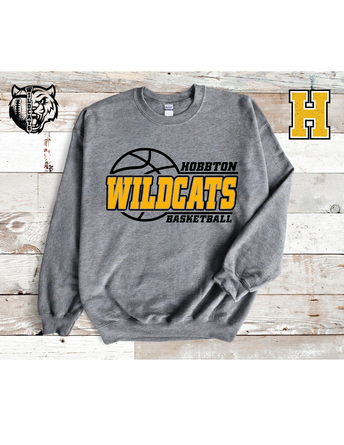 Hobbton Wildcat Basketball T Shirt/Sweatshirt/Hoodie