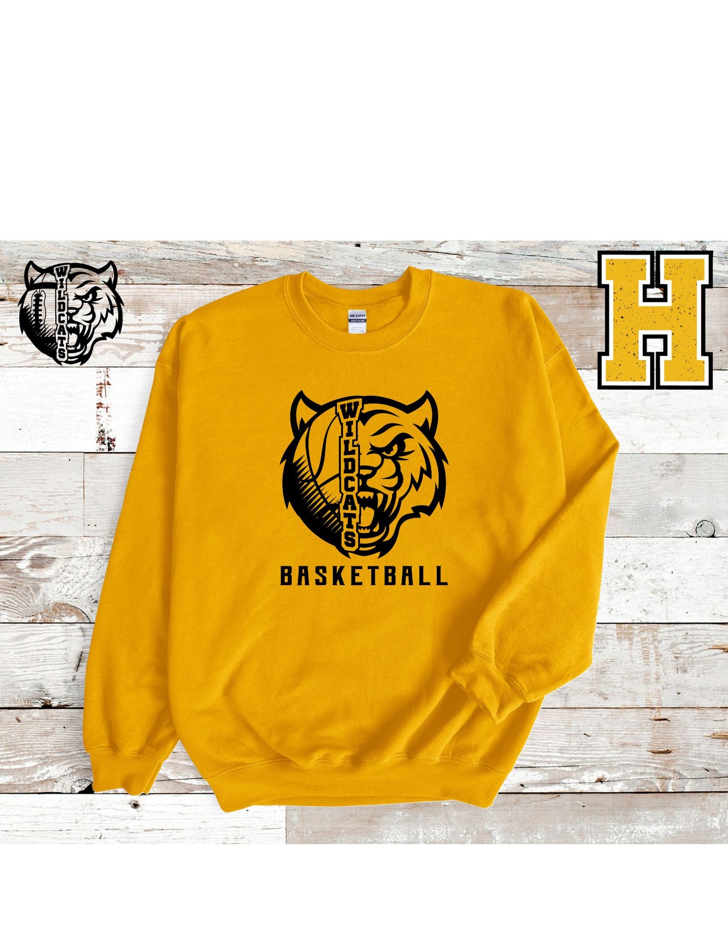 Wildcat Face/ Basketball T Shirt/Sweatshirt/Hoodie