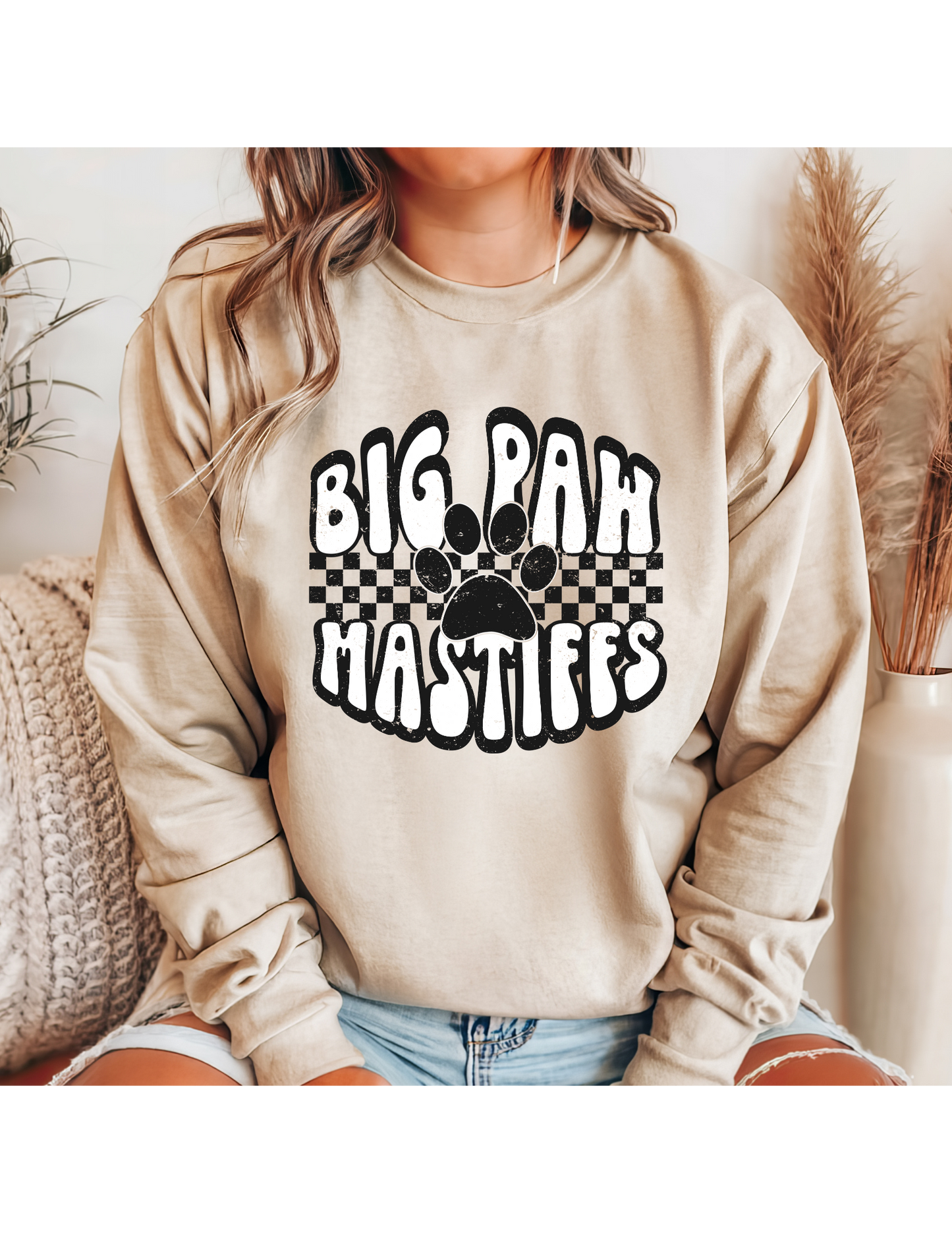 Big Paw Mastiffs Retro T Shirt/ Sweatshirt