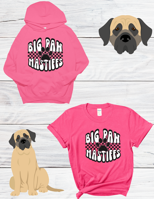 Big Paw Mastiffs Retro T Shirt/ Sweatshirt