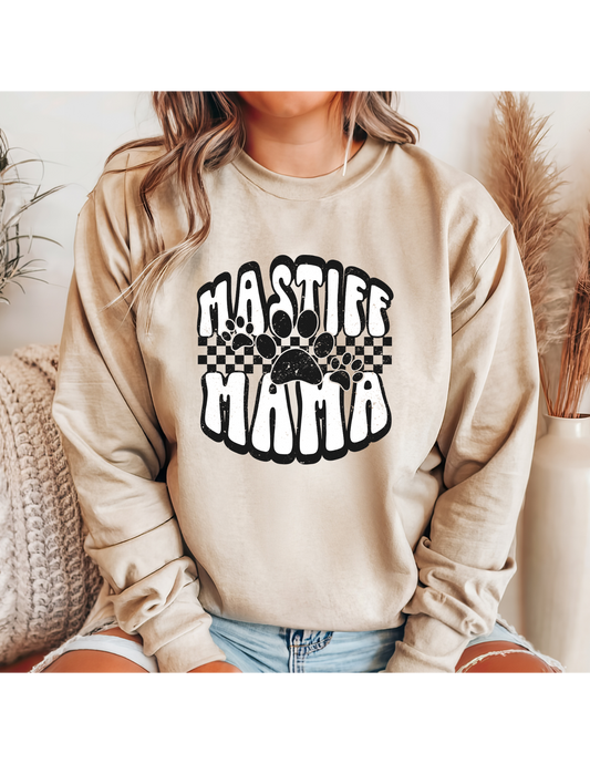 Mastiff Mama Retro T Shirt/ Sweatshirt