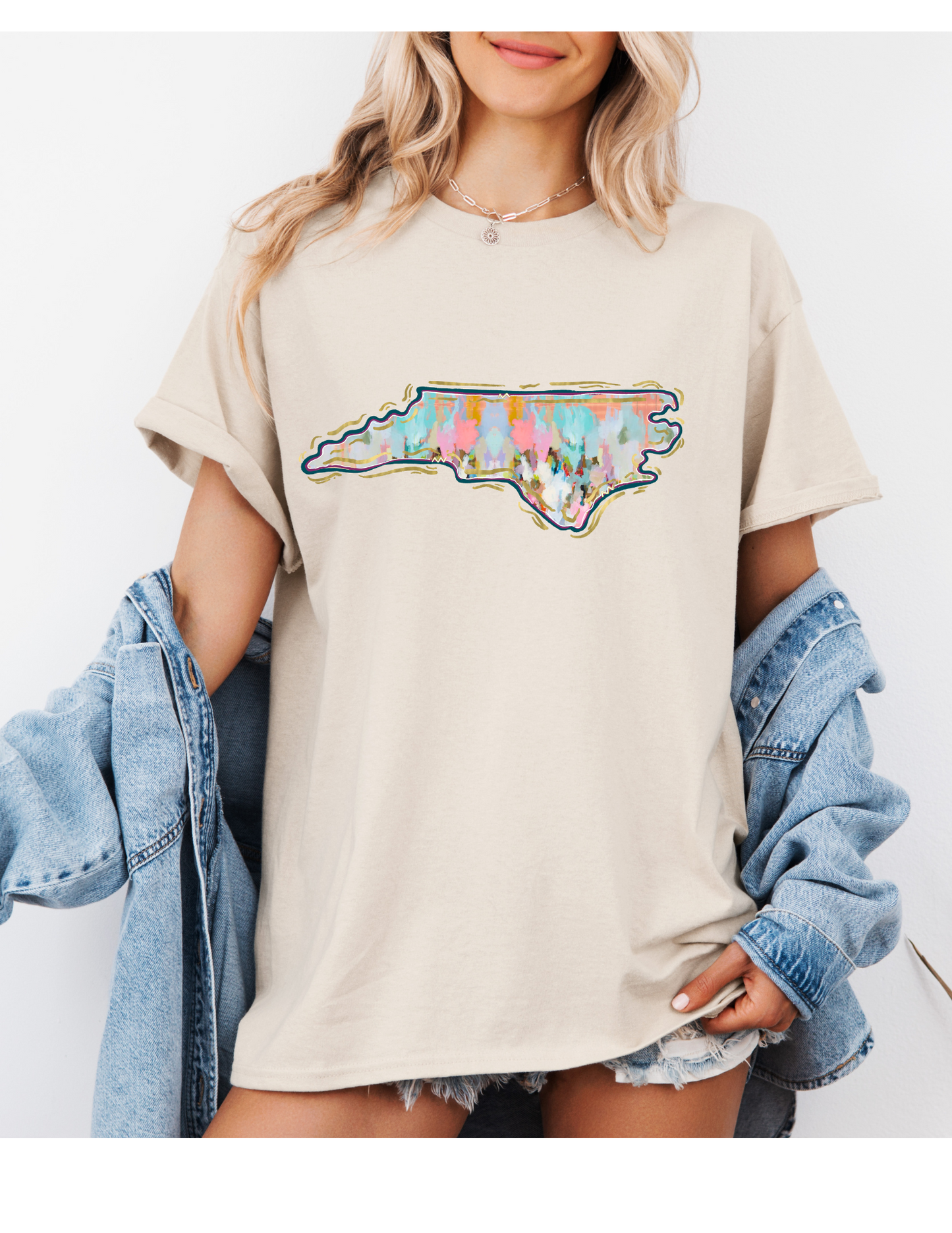NC Watercolor T Shirt
