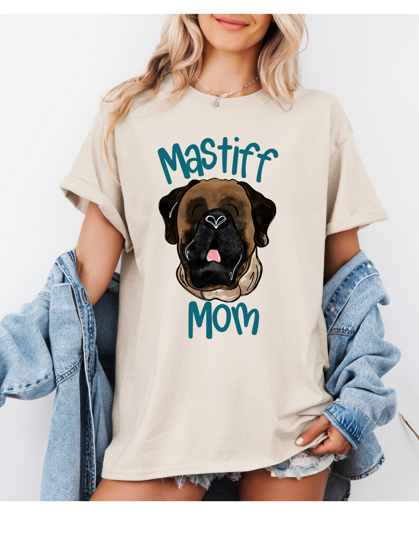 Mastiff Mom Hand Drawn #2 T Shirt/Sweatshirt