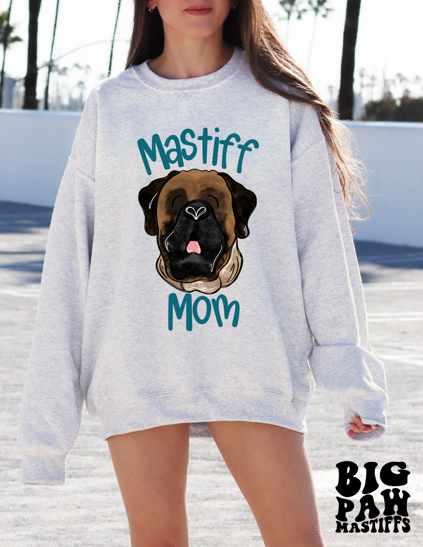 Mastiff Mom Hand Drawn #2 T Shirt/Sweatshirt