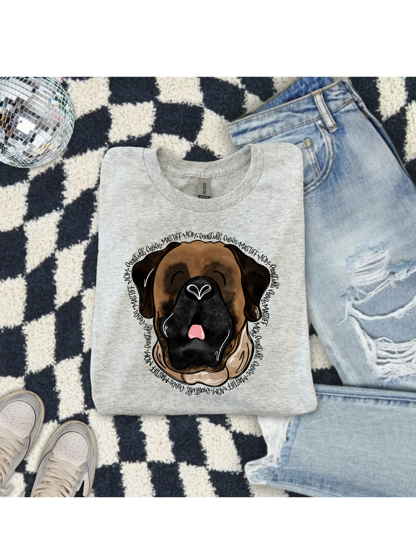 Mastiff Mom Wraparound T Shirt/Sweatshirt