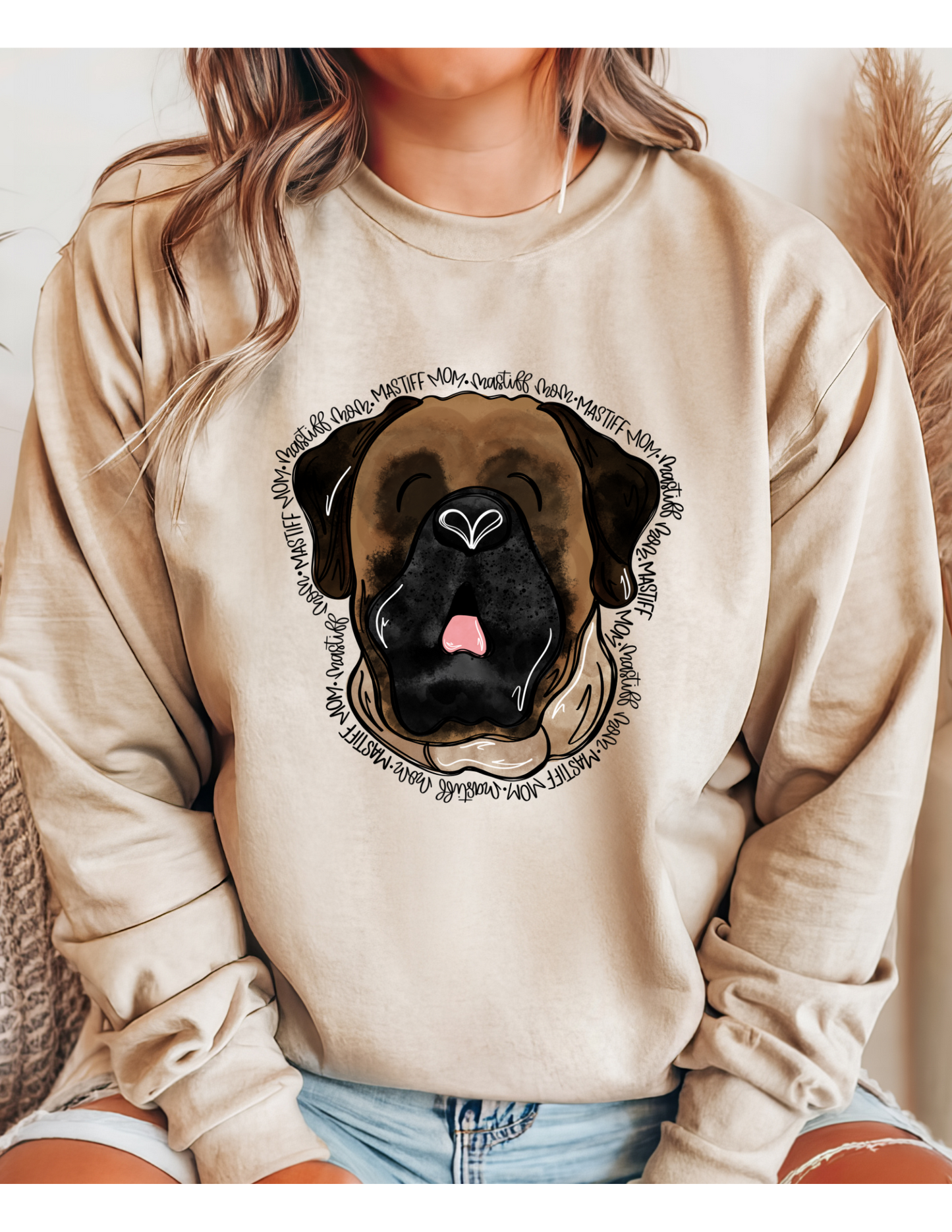 Mastiff Mom Wraparound T Shirt/Sweatshirt
