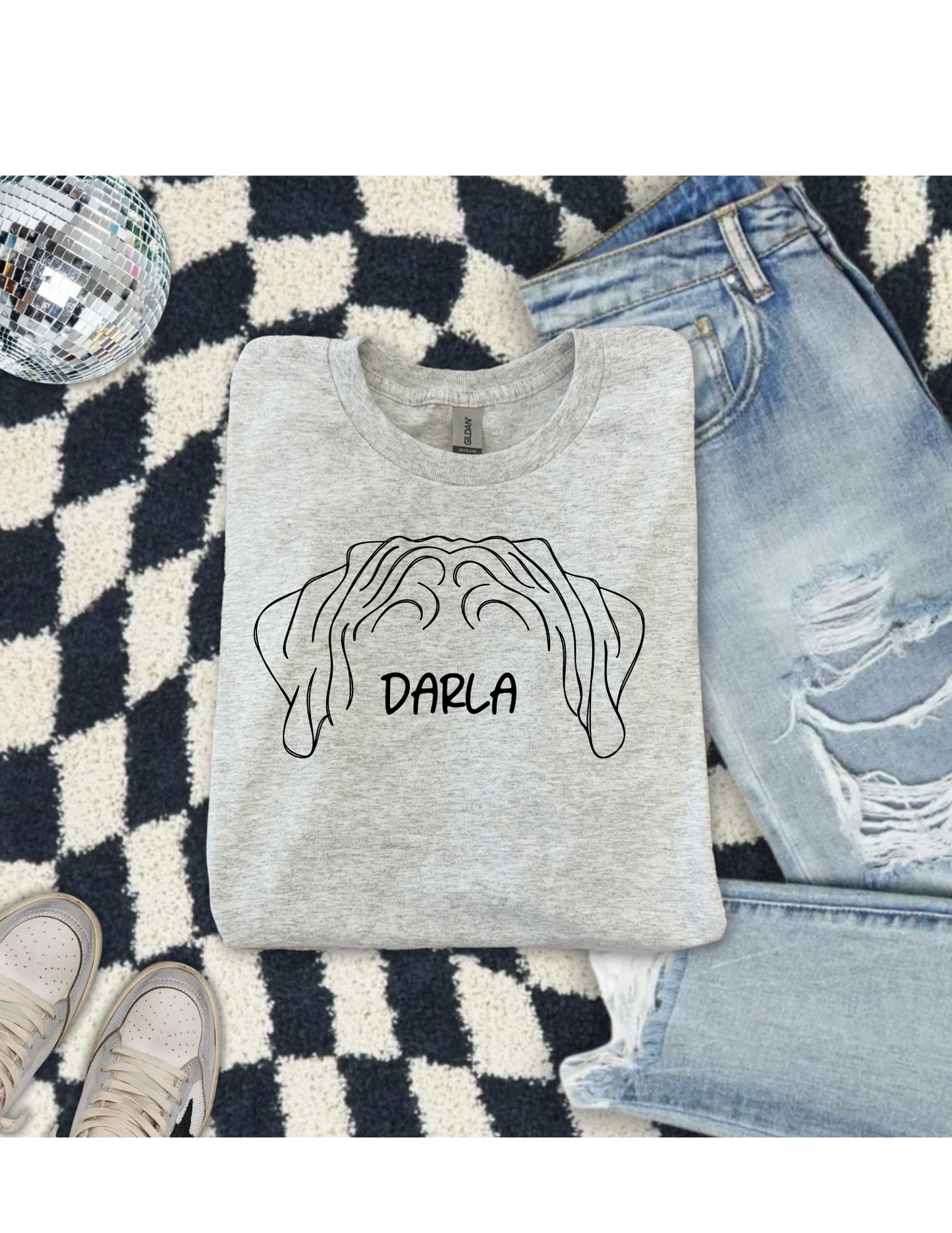 Mastiff Ears Custom Sweatshirt / T Shirt