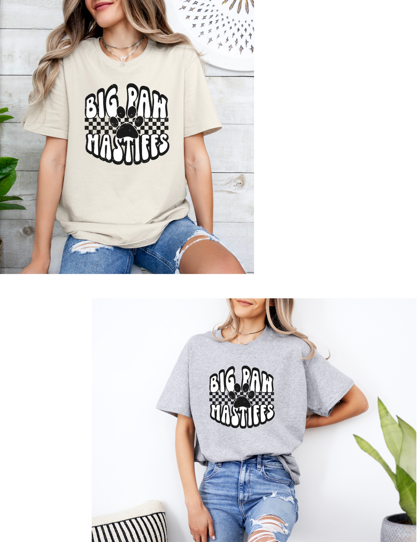 Big Paw Mastiffs Retro T Shirt/ Sweatshirt