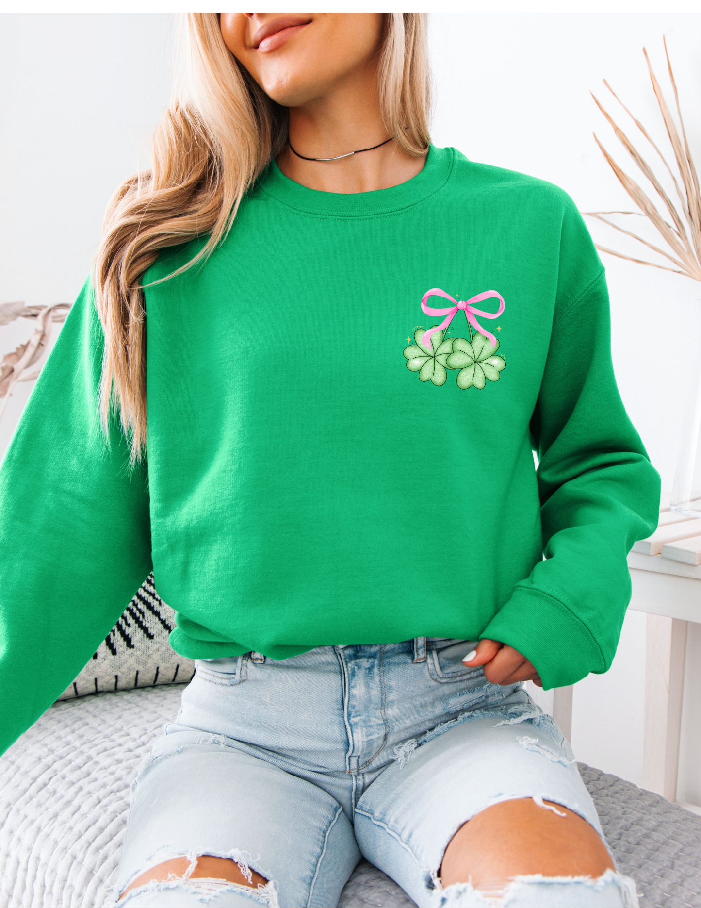 Ribbon Shamrocks T Shirt/ Sweatshirt