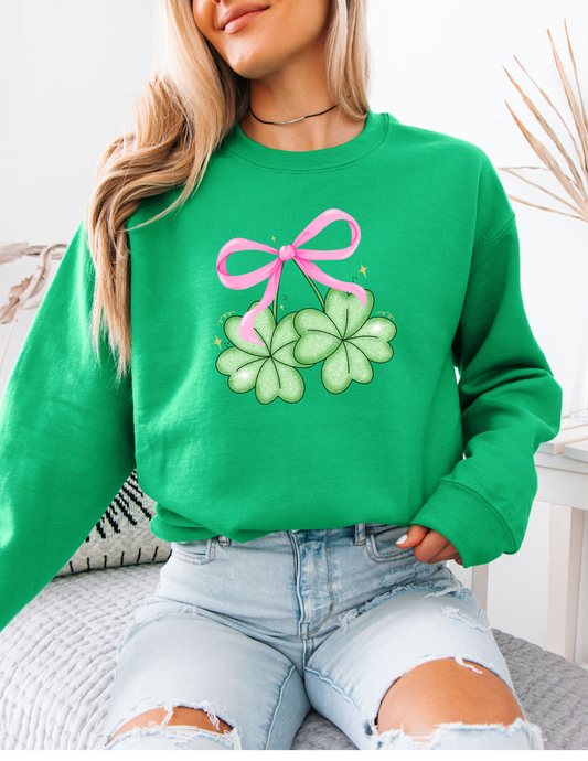 Ribbon Shamrocks T Shirt/ Sweatshirt