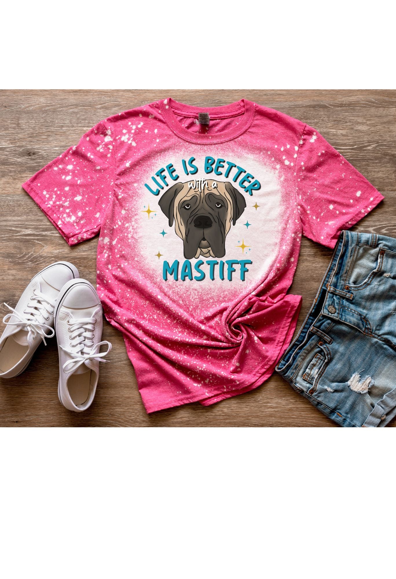 Life is Better with a Mastiff T-Shirt (5 Options)