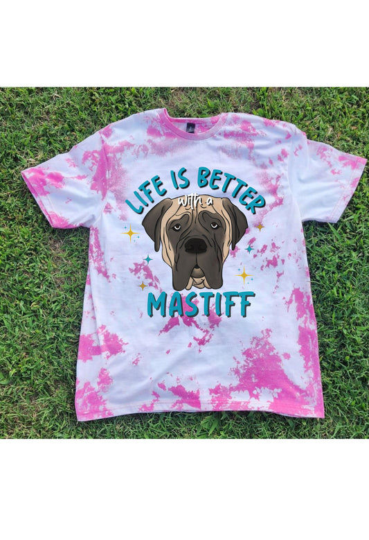 Life is Better with a Mastiff T-Shirt (5 Options)