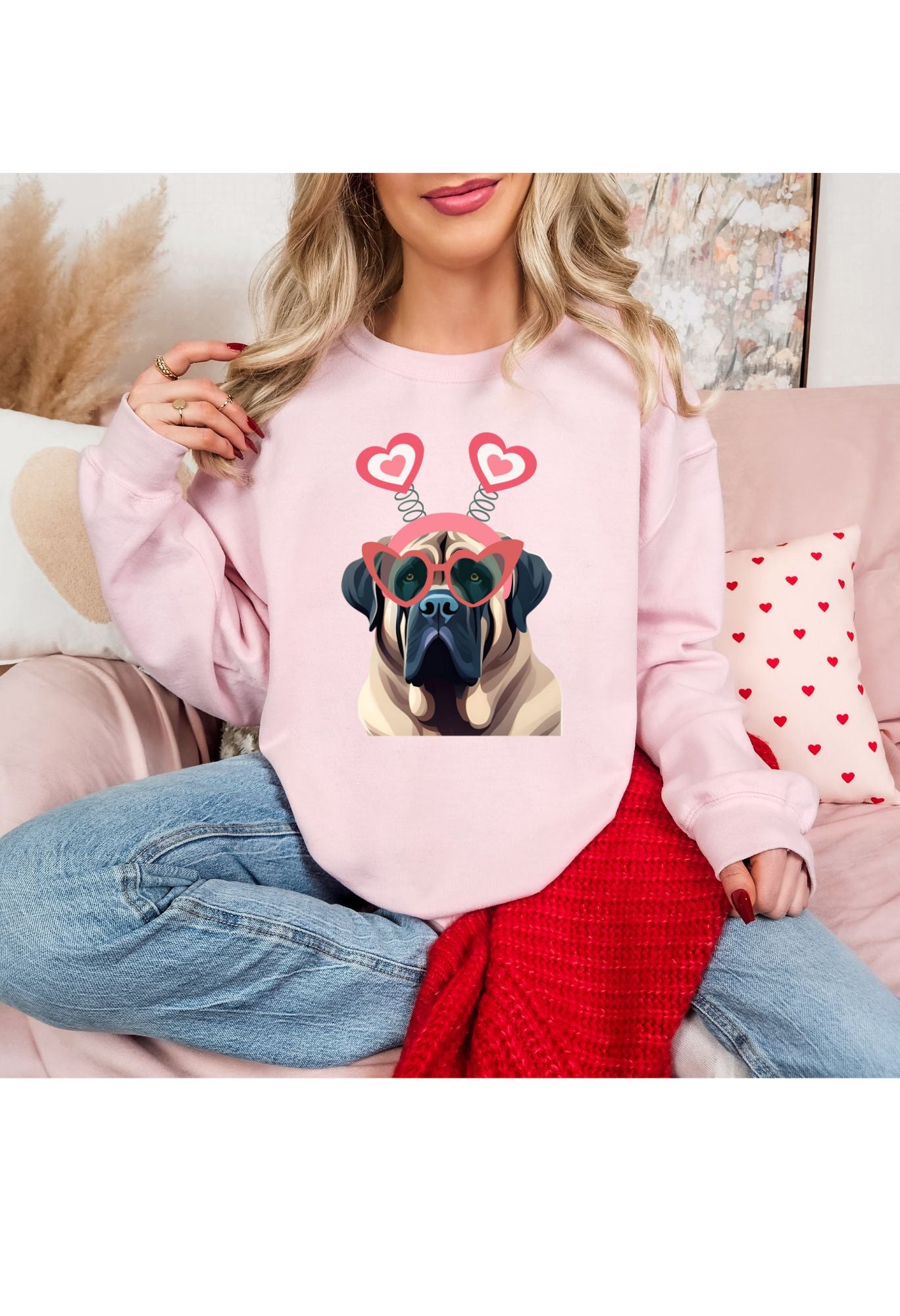 Mastiff w/ Headband Sweatshirt/T Shirt