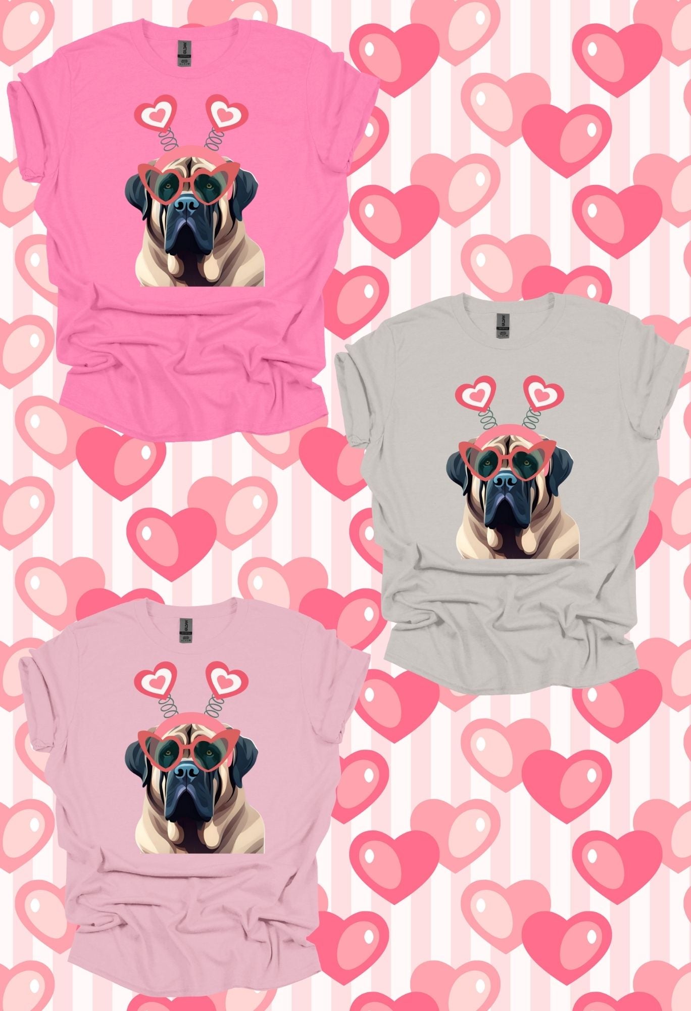 Mastiff w/ Headband Sweatshirt/T Shirt