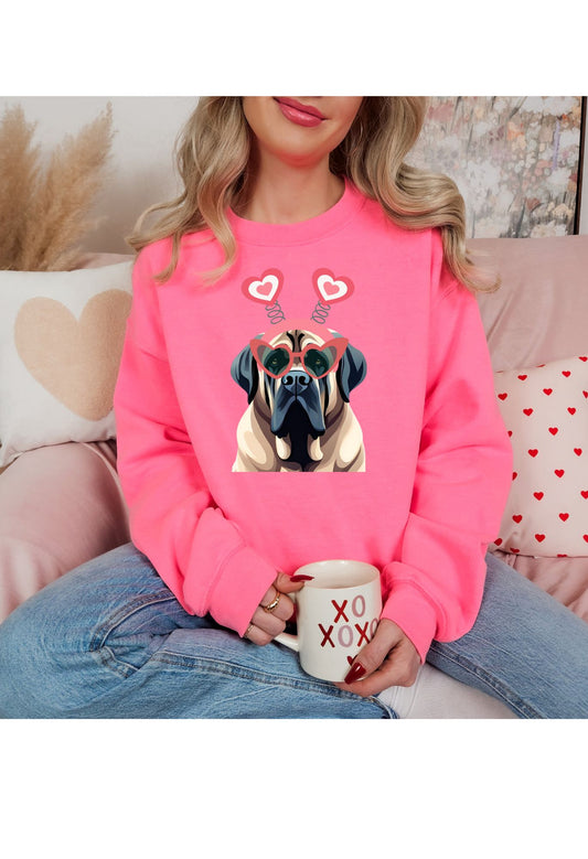 Mastiff w/ Headband Sweatshirt/T Shirt