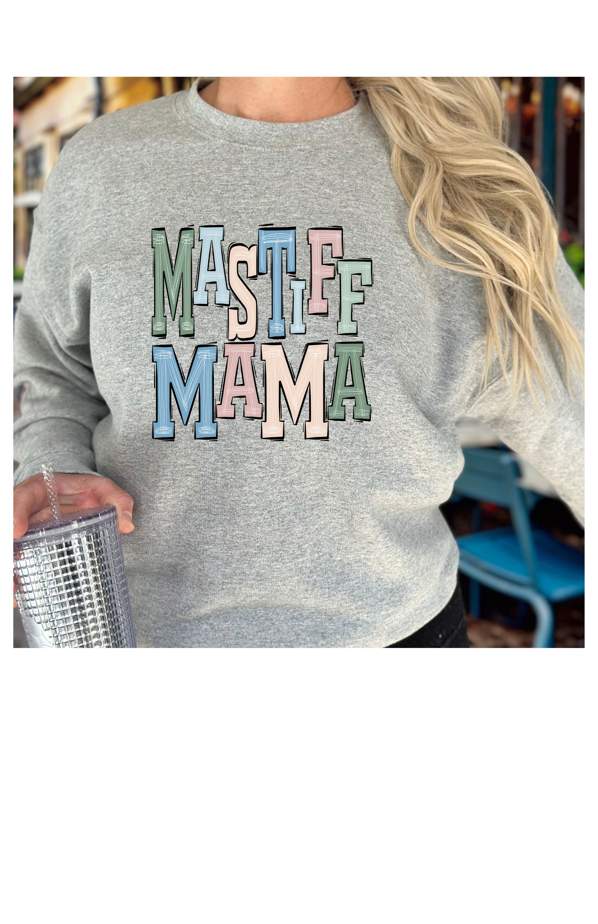 Mastiff Mama Pastel Sweatshirt/T Shirt