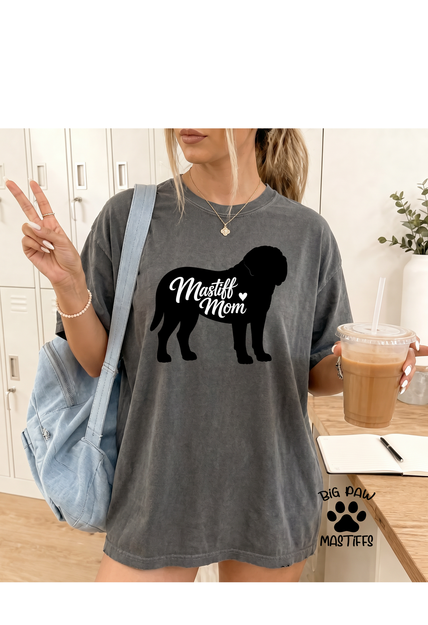 Mastiff Mom Silhouette Comfort Colors