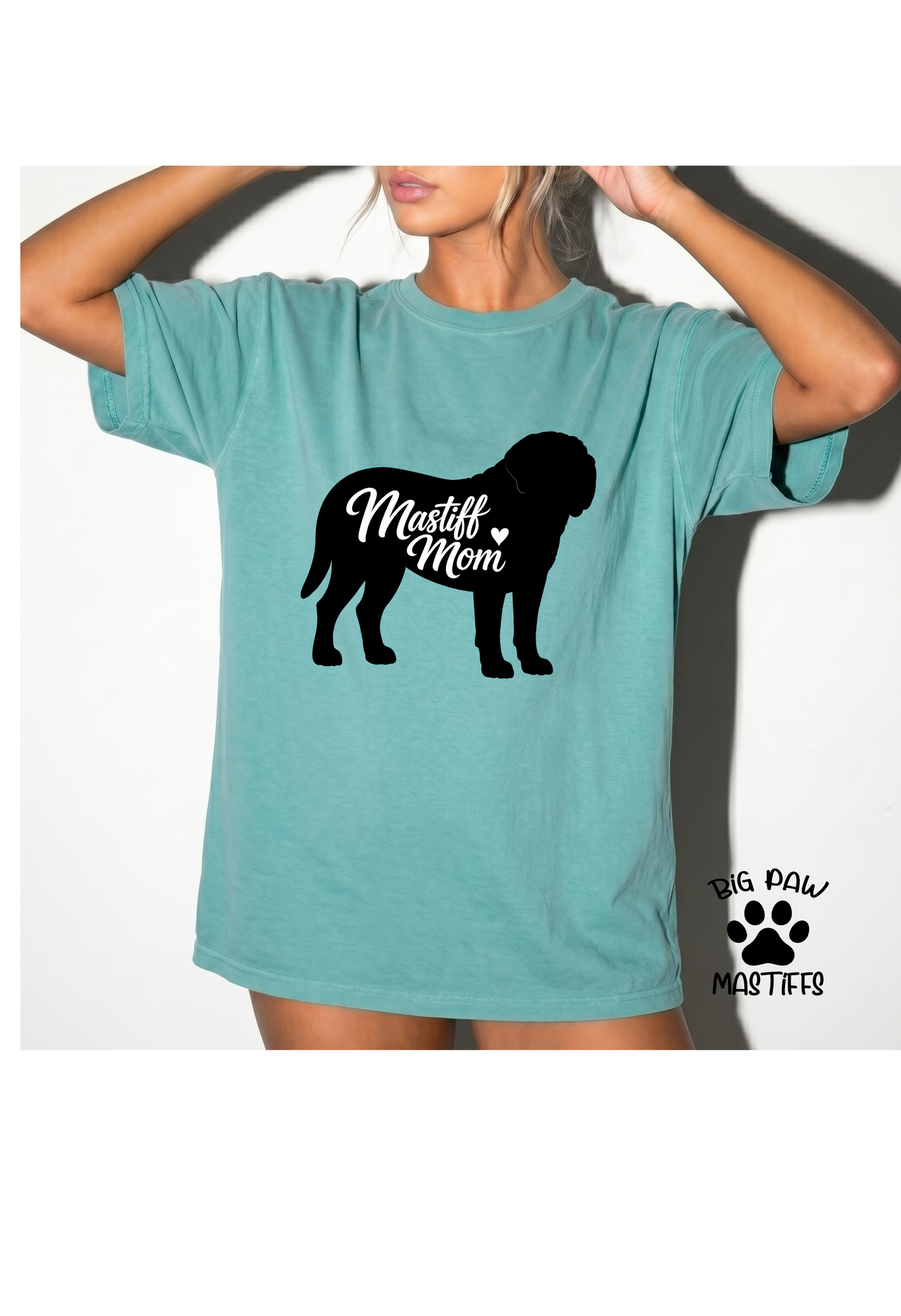Mastiff Mom Silhouette Comfort Colors