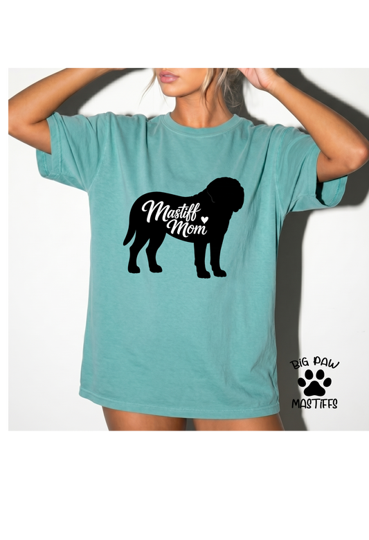 Mastiff Mom Silhouette Comfort Colors