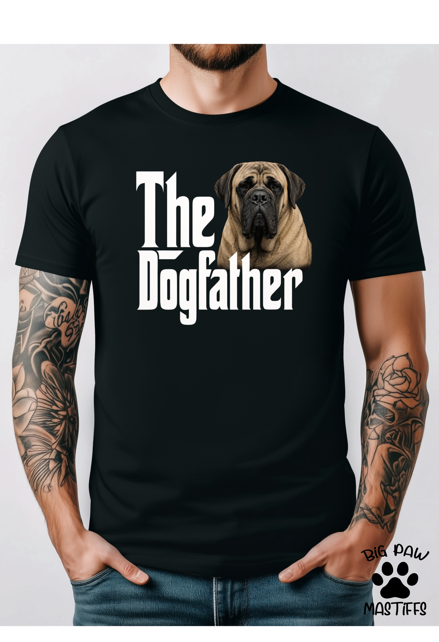Dog Father Mastiff T Shirt