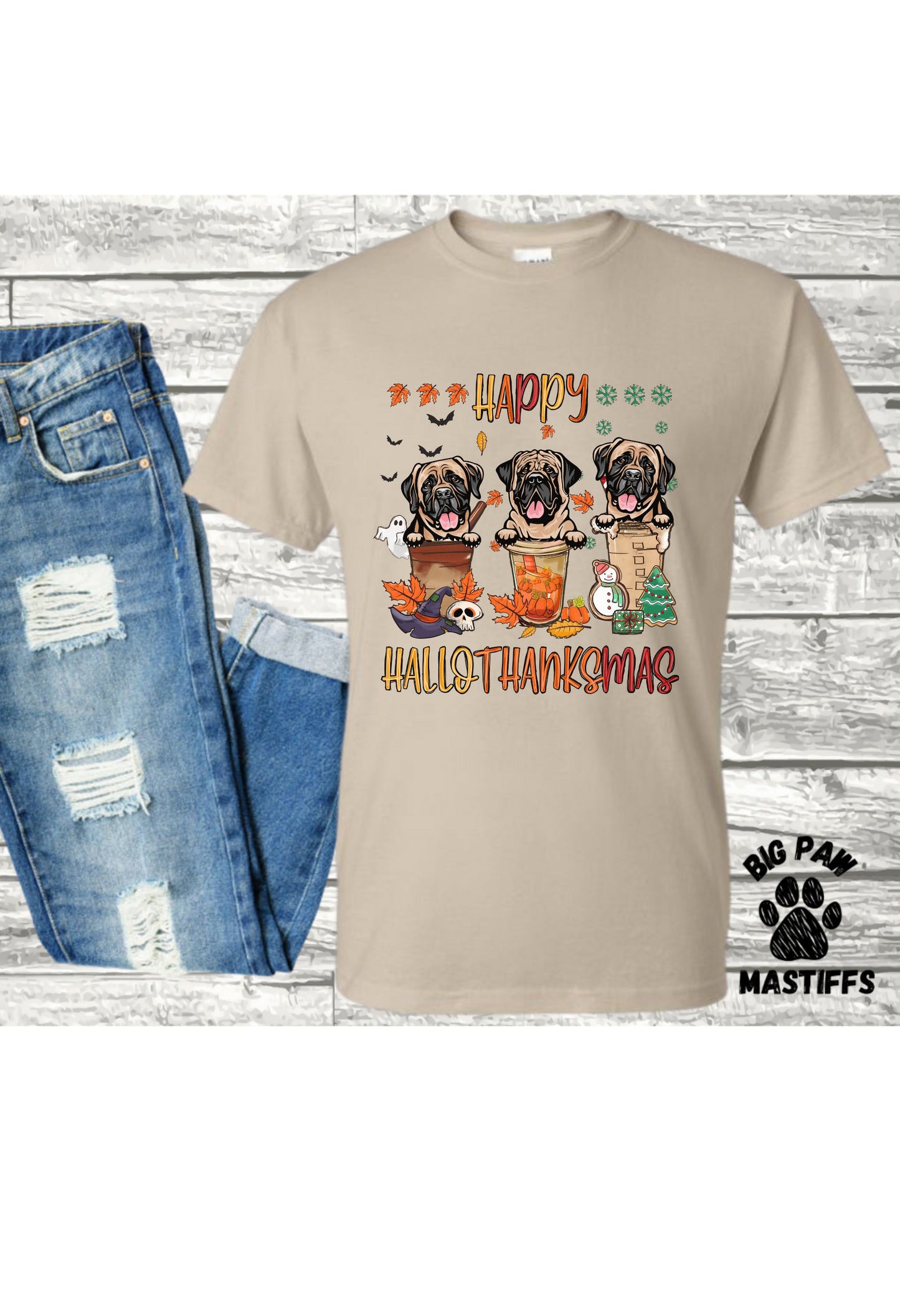 Hallothanksmas Mastiff T Shirt/Sweatshirt