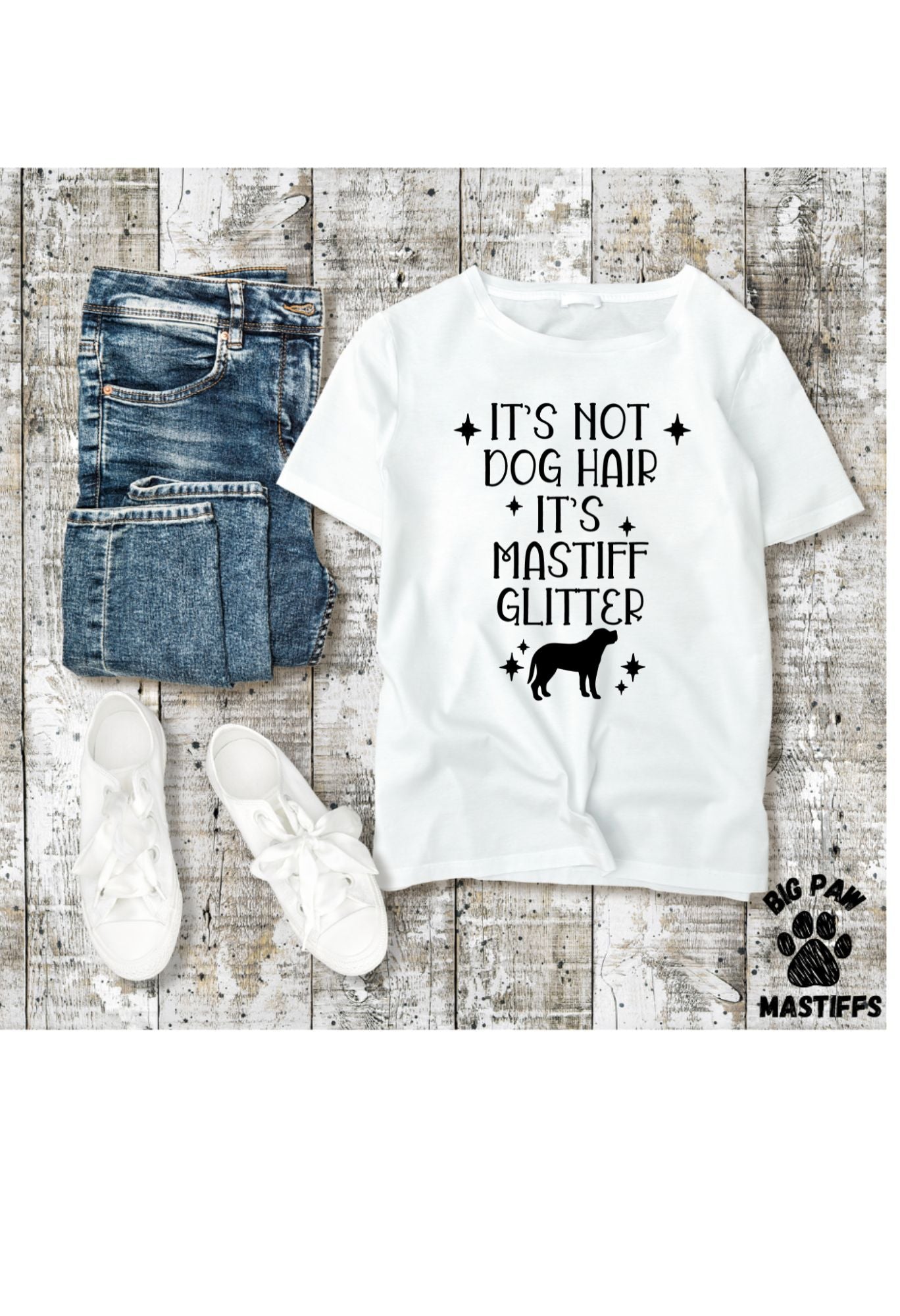 Mastiff Glitter T-Shirt (3 Options)