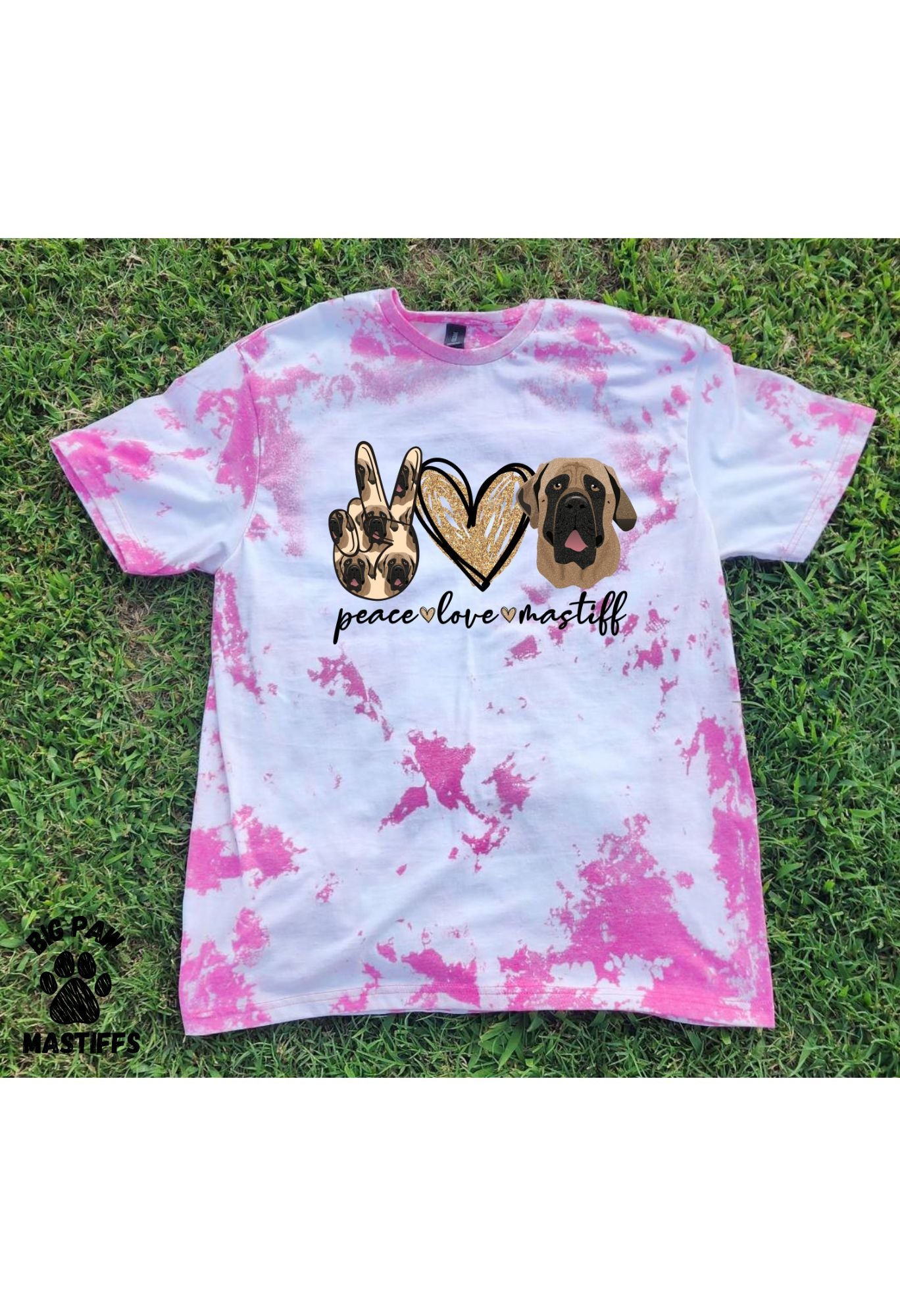 Peace Love Mastiff T-Shirt (3 Options)