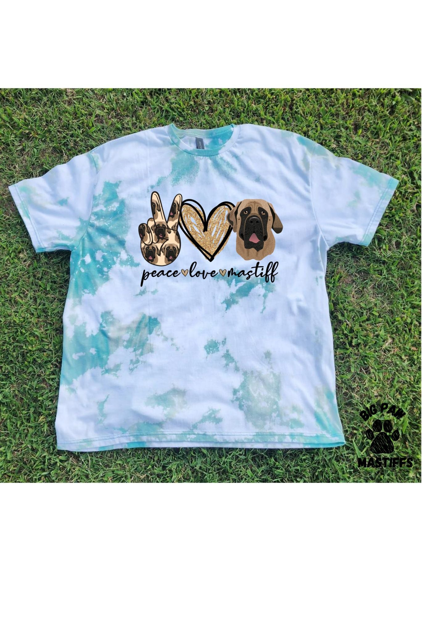 Peace Love Mastiff T-Shirt (3 Options)