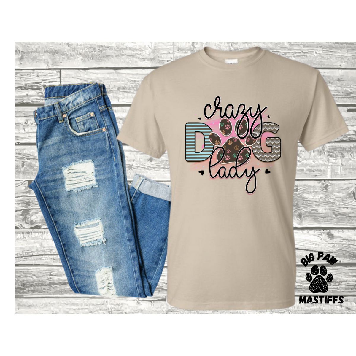 Crazy Dog Lady T-Shirt (3 Options)
