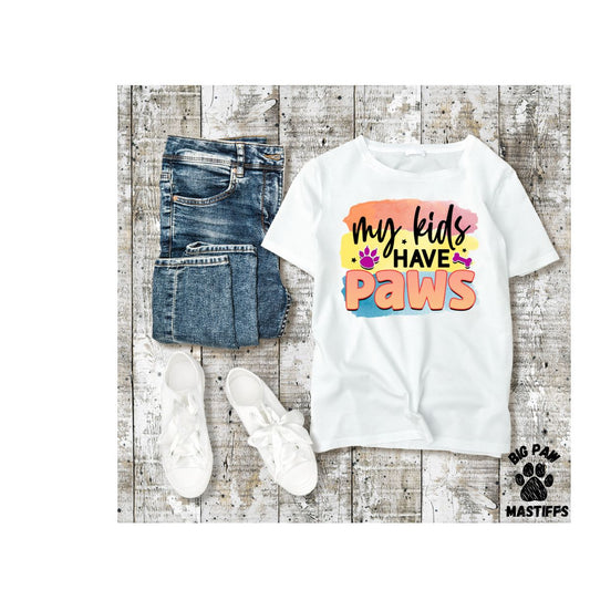 My Kids Have Paws T-Shirt (2 Options)