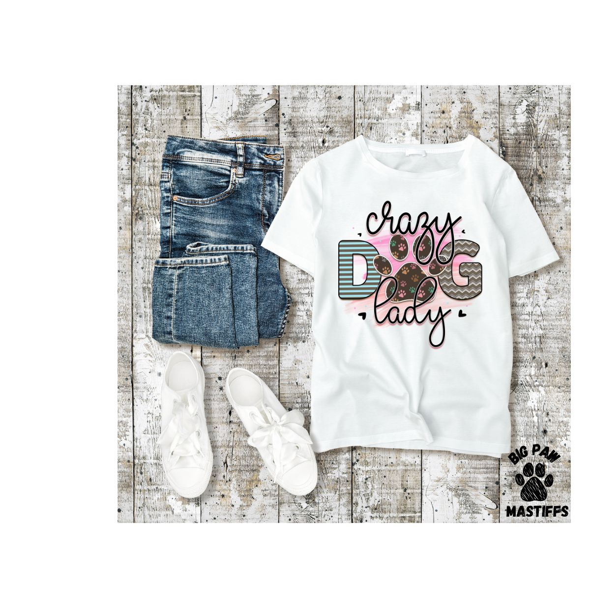 Crazy Dog Lady T-Shirt (3 Options)