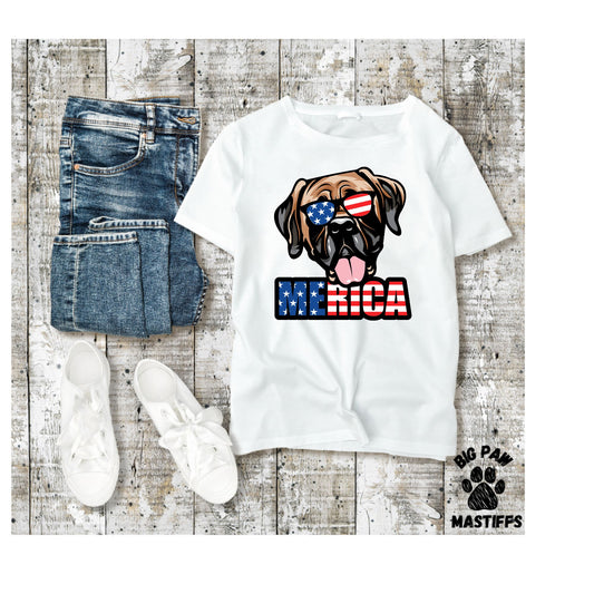 Merica Mastiff Splash T-Shirt